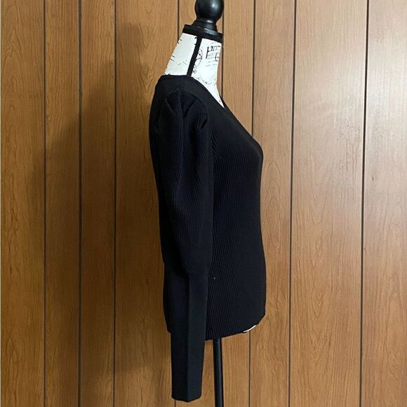 Jonathan Simkhai Mila Puff-Sleeve Sweater size L - Picture 5 of 7